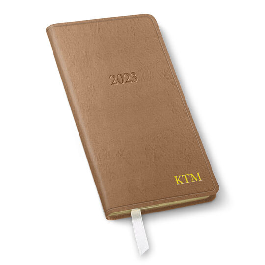 2023 Weekly Pocket Leather Planner (3.25 x 6 in)